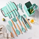 Kit Utensílios de Cozinha de Silicone Premium 19 Peças