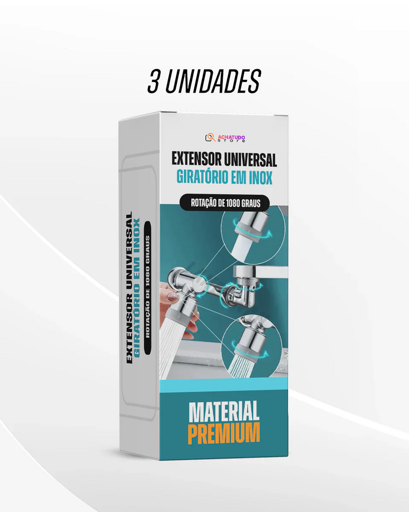 Extensor de Torneira FlexiJet™ – Rotação 1080°