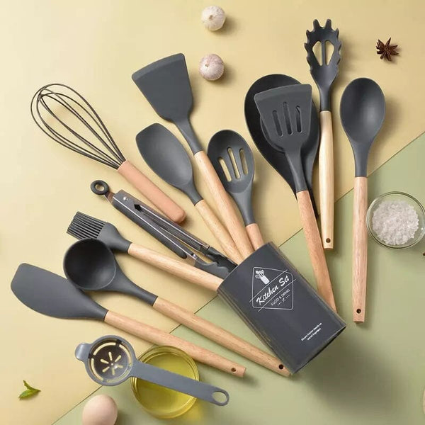 Kit de Utensílios de Cozinha Silicone Master 12 Peças