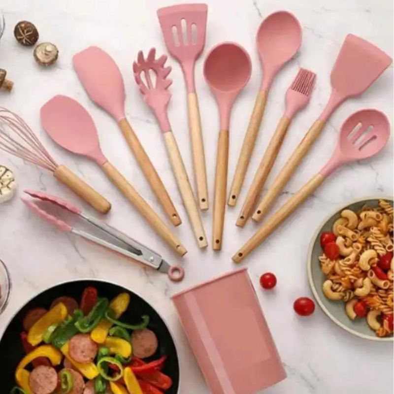 Kit de Utensílios de Cozinha Silicone Master 12 Peças