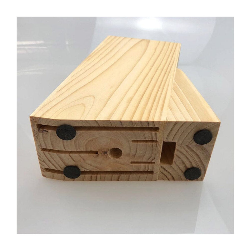 Organizador de Facas de Bambu com Design Compacto e Versátil