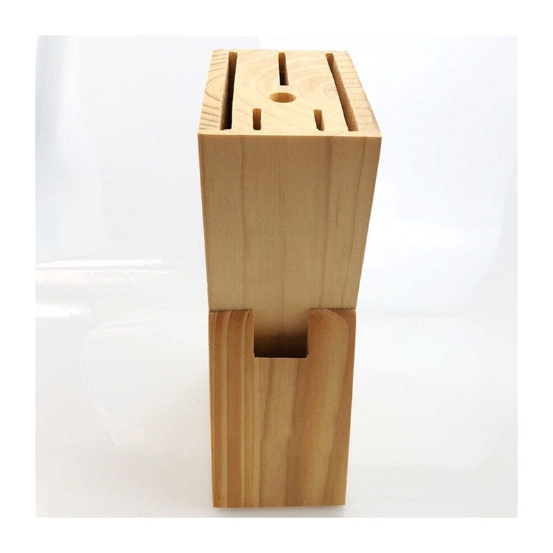 Organizador de Facas de Bambu com Design Compacto e Versátil